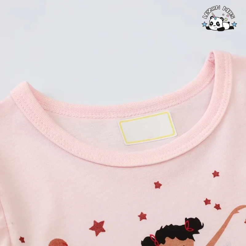 LEZONKIDS - Customizable New Fashion Printed Cartoon Design Baby Girl Dress Boutique Princess Tulle Girls Dress